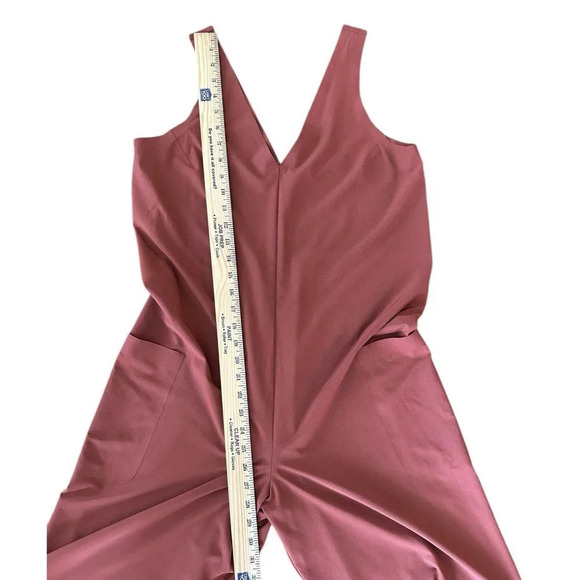 Athleta Sarasota Jumpsuit Womens Small Russet Brown Color Comfort Stretch Travel - Picture 8 of 10